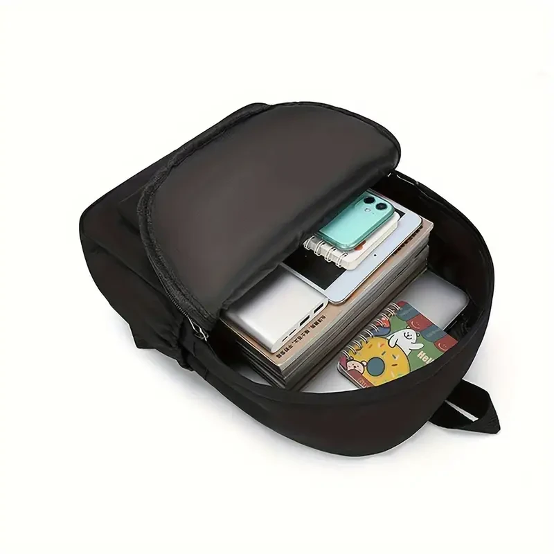 Mochila de lona con estampado de araña roja: mochila escolar ligera y duradera.