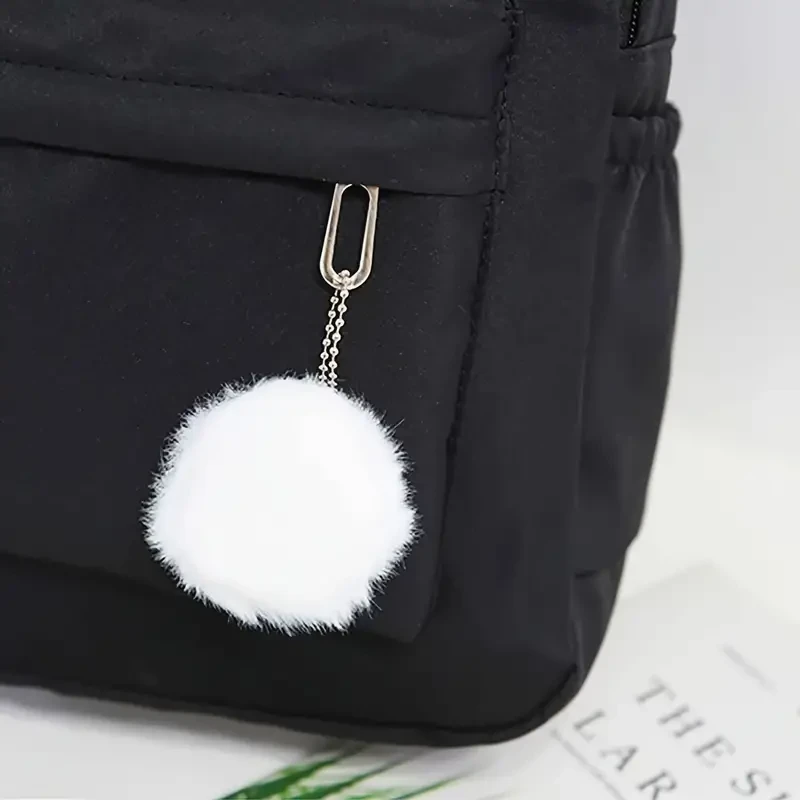 Mochila de lona con estampado de araña roja: mochila escolar ligera y duradera.