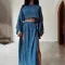 Traje informal de dos piezas de lino y algodón para vacaciones y ocio