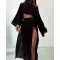 Traje informal de dos piezas de lino y algodón para vacaciones y ocio