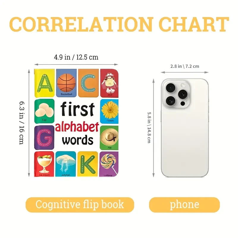 Conjunto de 4 libros de cartón de enciclopedia de aprendizaje infantil en inglés