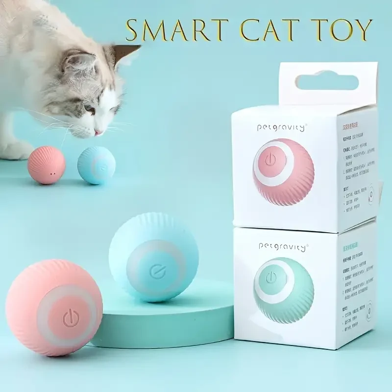 Pelota de juguete inteligente para gatos con batería de 150 mAh