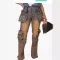 Vaqueros Hamonica con múltiples bolsillos y patchwork de moda casual