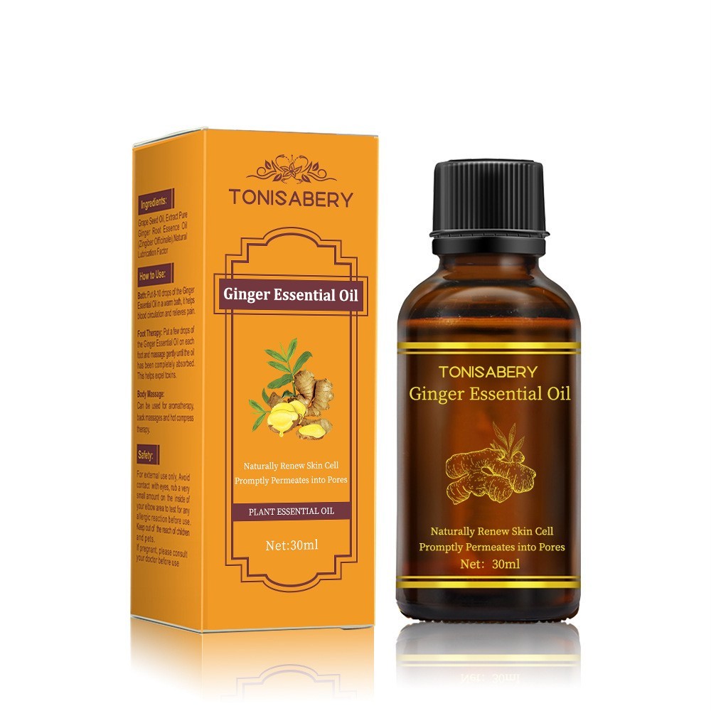 Aceite esencial de masaje de jengibre para el cuidado de la piel