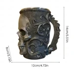 Taza de calavera de nigromante, taza artesanal estilo zombi