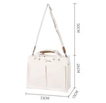 Bolso bandolera de lona de gran capacidad