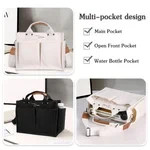 Bolso bandolera de lona de gran capacidad