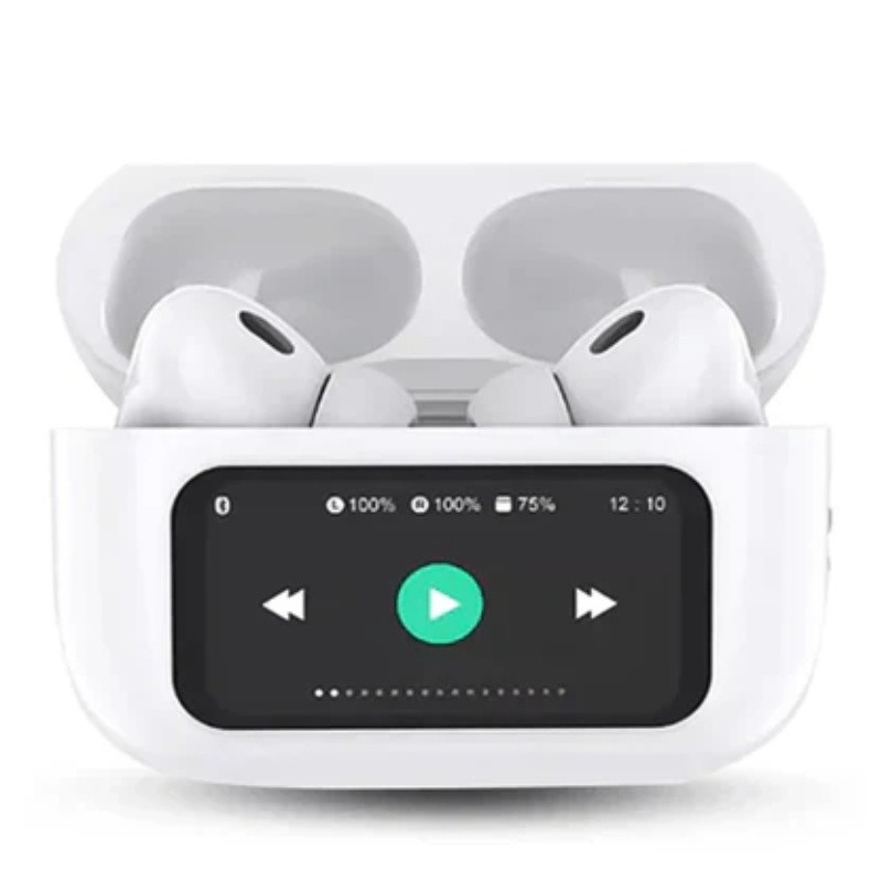 Auriculares Bluetooth con pantalla táctil - TWS con reducción activa de ruido