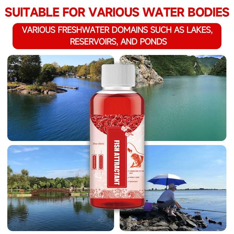 Atrayente de peces para lombrices rojas