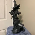 Decoración de bruja con linterna LED de Cracker Barrel para Halloween 2023 (NIB)