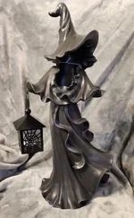 Decoración de bruja con linterna LED de Cracker Barrel para Halloween 2023 (NIB)