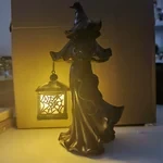 Decoración de bruja con linterna LED de Cracker Barrel para Halloween 2023 (NIB)