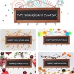 Marcos de fotos de madera para decoración de pared con collage