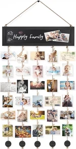 Marcos de fotos de madera para decoración de pared con collage