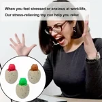 Juguete para apretar con forma de huevo de dinosaurio