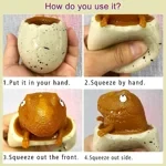 Juguete para apretar con forma de huevo de dinosaurio