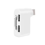 Concentrador USB giratorio 4 en 1