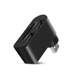 Concentrador USB giratorio 4 en 1