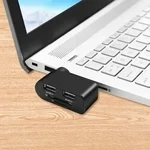 Concentrador USB giratorio 4 en 1