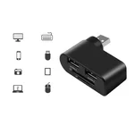 Concentrador USB giratorio 4 en 1