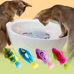 Juguetes eléctricos para gatos con forma de pez