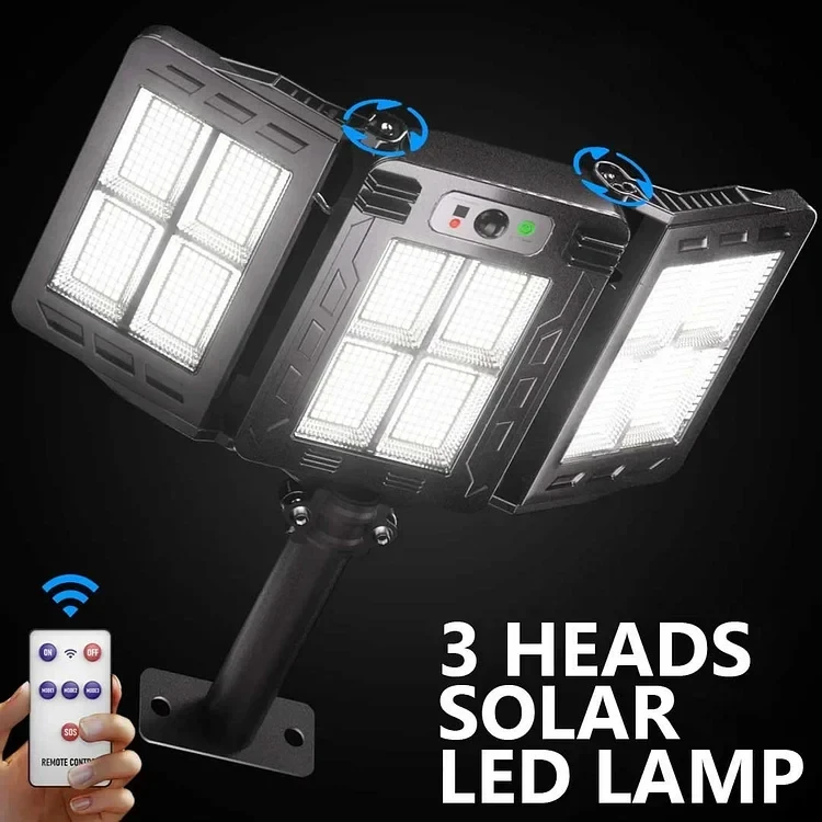 NUEVO sistema de iluminación LED solar: 3 paneles solares