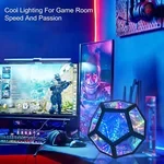 Lámpara de mesa 3D Infinity Dodecahedron: un festín visual a través de las dimensiones