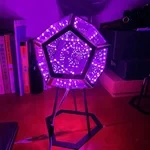 Lámpara de mesa 3D Infinity Dodecahedron: un festín visual a través de las dimensiones