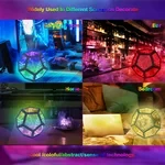 Lámpara de mesa 3D Infinity Dodecahedron: un festín visual a través de las dimensiones