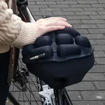 Funda de sillín Aircush, cojín de asiento inflable plegable con airbag