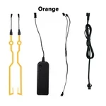 Luz LED para casco de motocicleta, tiras reflectantes para casco de motocicleta
