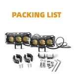 Luz de conducción para motocicleta Luz auxiliar LED