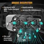 Luz de conducción para motocicleta Luz auxiliar LED