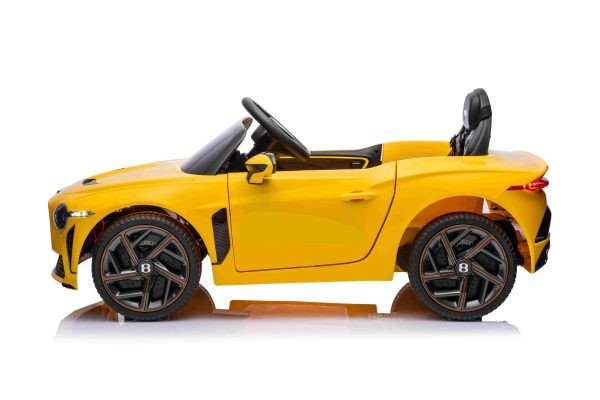 Coche de juguete Bentley amarillo con Bluetooth