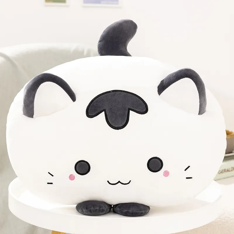 Muñeco de peluche de gato perezoso de cuerpo suave con almohada