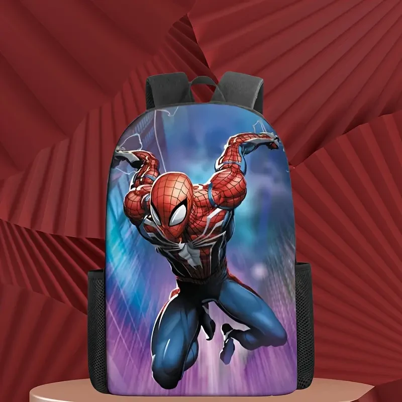 Mochila de Spider-Man de Marvel: mochila escolar de gran capacidad con dibujos animados