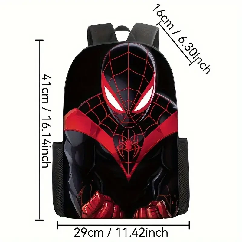 Mochila de Spider-Man de Marvel: mochila escolar de gran capacidad con dibujos animados