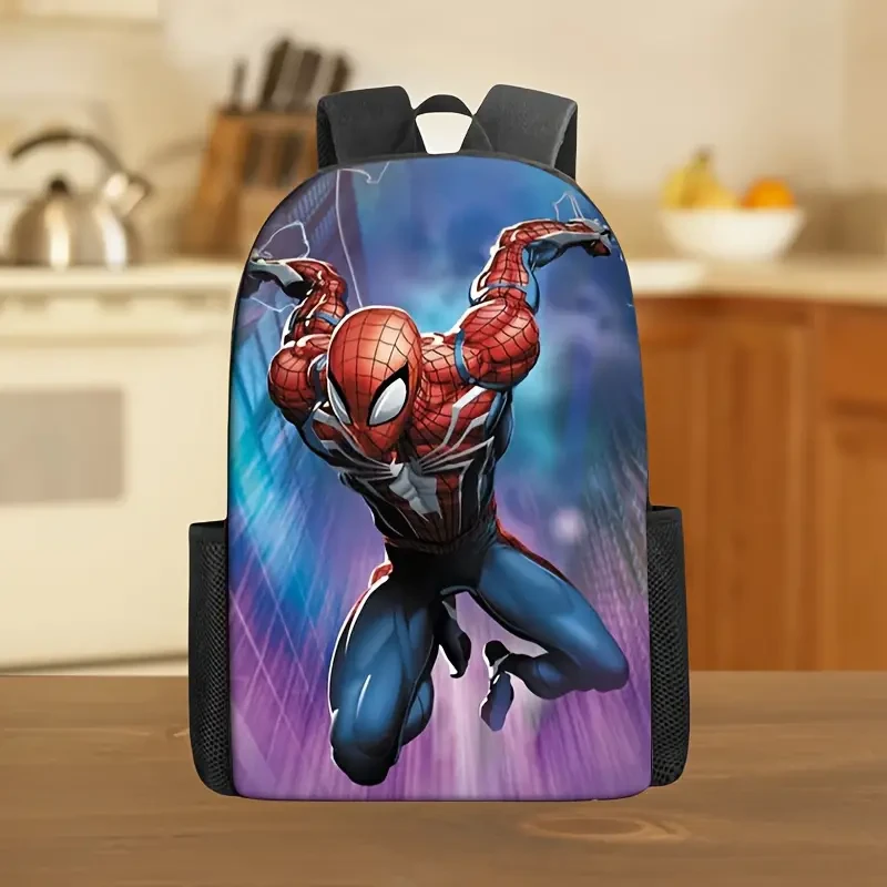 Mochila de Spider-Man de Marvel: mochila escolar de gran capacidad con dibujos animados
