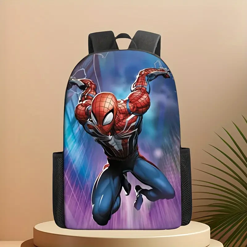 Mochila de Spider-Man de Marvel: mochila escolar de gran capacidad con dibujos animados