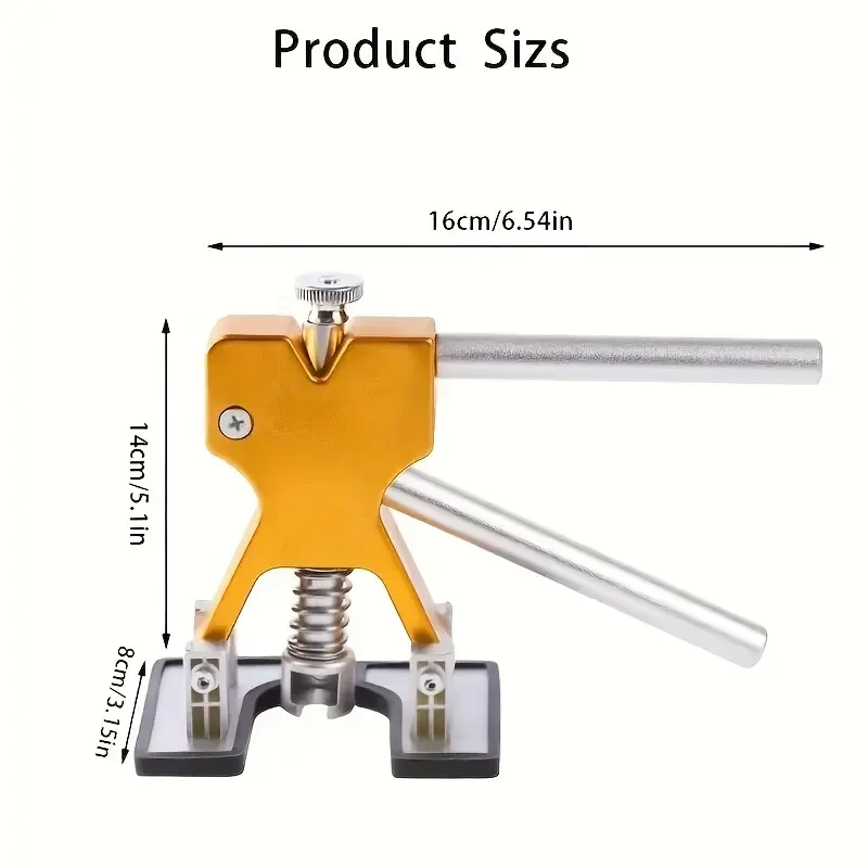 Kit de reparación de abolladuras de carrocería sin pintura: reparación instantánea de abolladuras de coche con lengüetas de extracción y alfombrillas