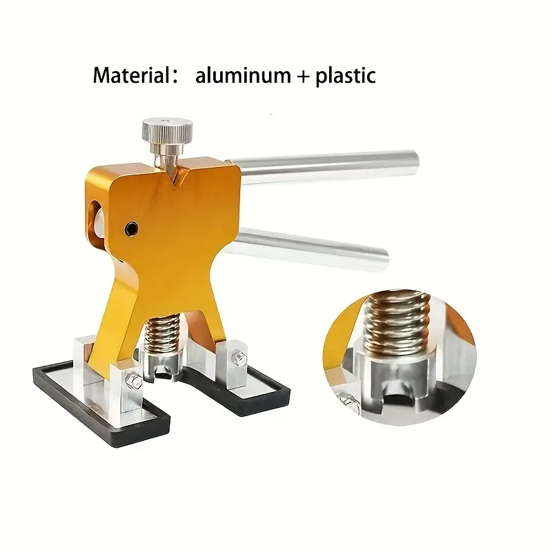 Kit de reparación de abolladuras de carrocería sin pintura: reparación instantánea de abolladuras de coche con lengüetas de extracción y alfombrillas