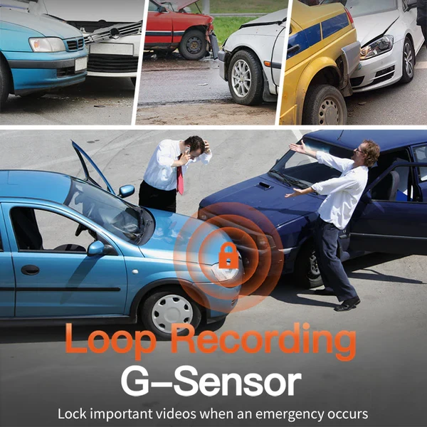 Cámara de salpicadero con espejo retrovisor inteligente Full HD de 2160P