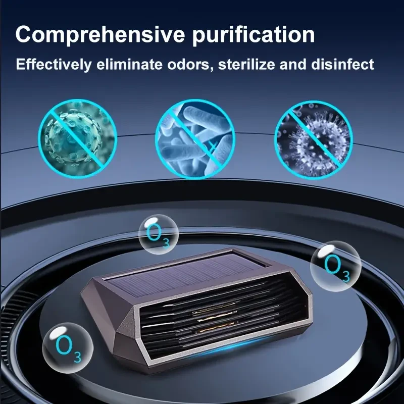 Purificador de aire solar para coche con función de estacionamiento automático
