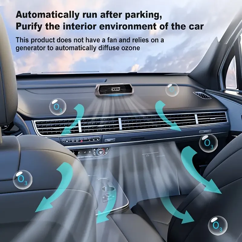 Purificador de aire solar para coche con función de estacionamiento automático