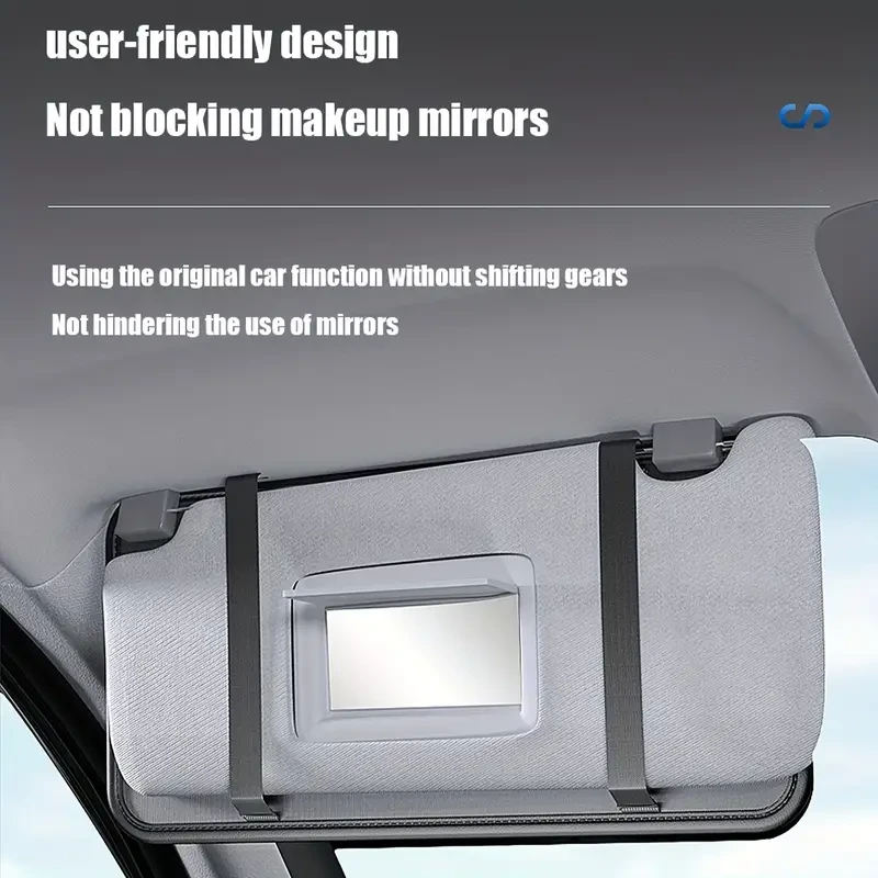 Soporte multifuncional para viseras de coche y gafas