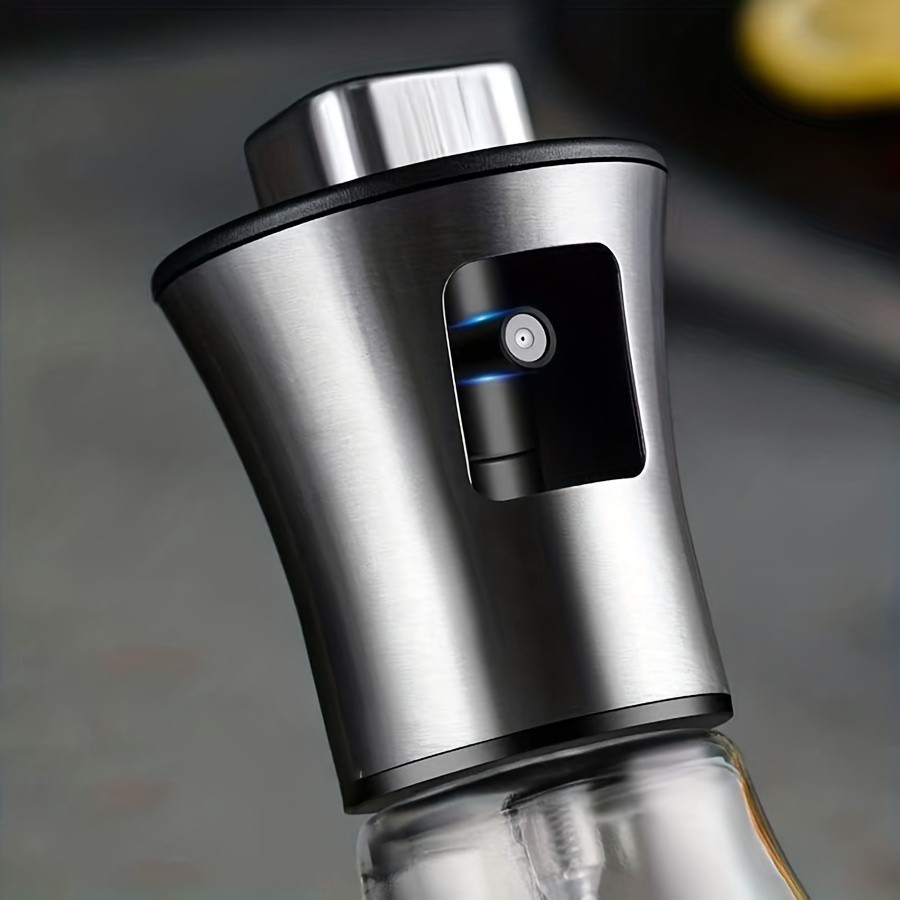 Botella rociadora de aceite de acero inoxidable 304 - Recipiente rociador de aceite de vidrio presurizado para cocina, aceite de oliva, comestible, barbacoa - Ideal para restaurantes y ocasiones especiales como Eid al-Adha Mubarak