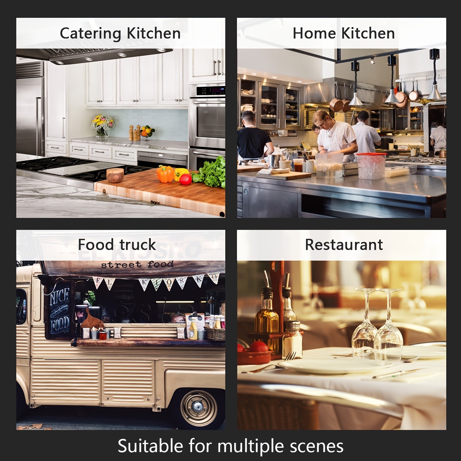 Juego de cuchillos de cocina de 15 piezas con bloque de madera, autoafilables, de acero inoxidable japonés de alto carbono, colección Hammered, incluye cuchillos para carne, en caja.