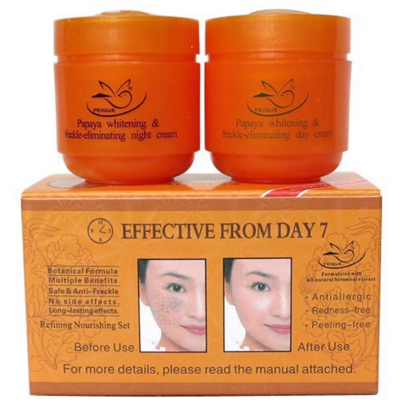 Crema facial para el cuidado de la piel con aroma a pájaro volador, ideal para iluminar la piel con papaya.