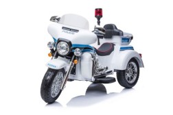 Moto de policía eléctrica de juguete para niños