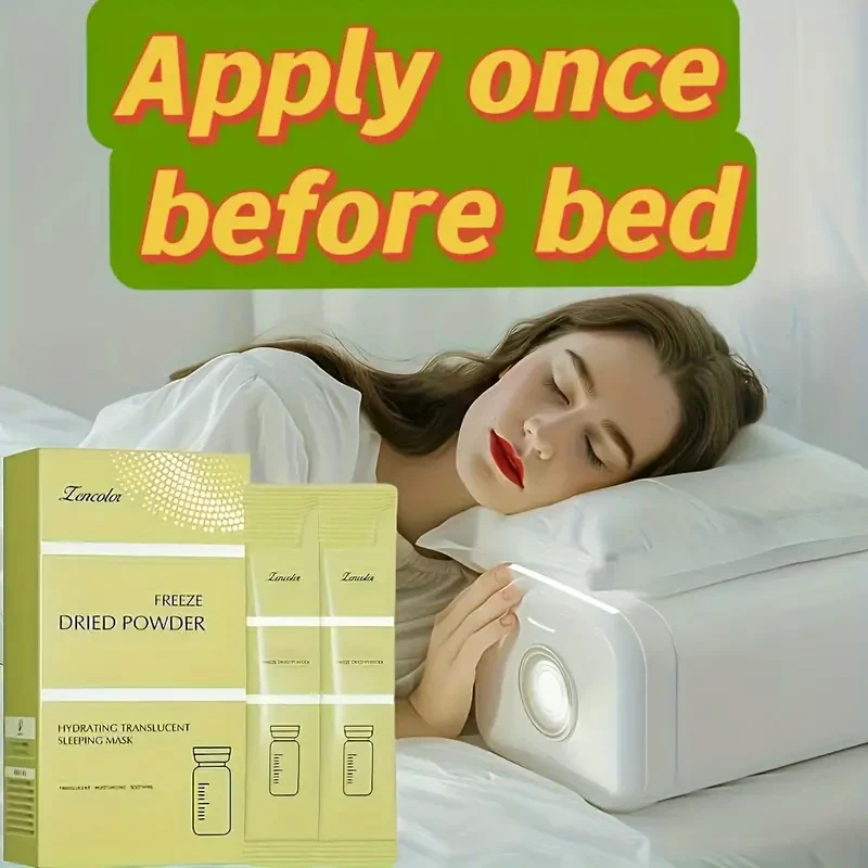 Mascarilla de colágeno hidratante hipoalergénica para dormir para piel seca